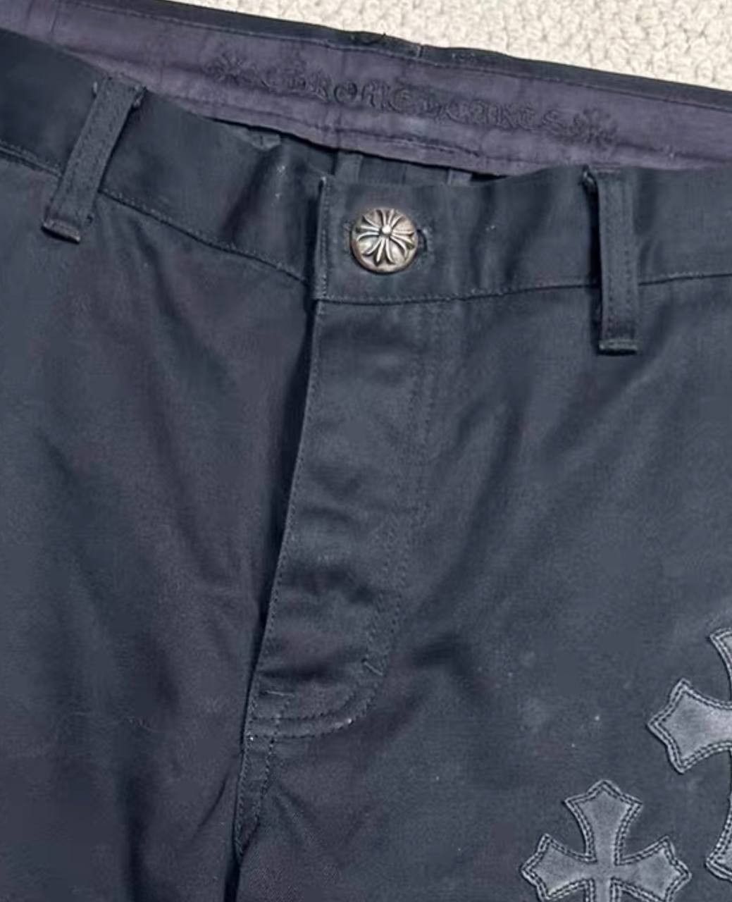 Chrome Hearts black camouflage chinos with a crisscross pattern Size US 38 / EU 54 - 7 Thumbnail