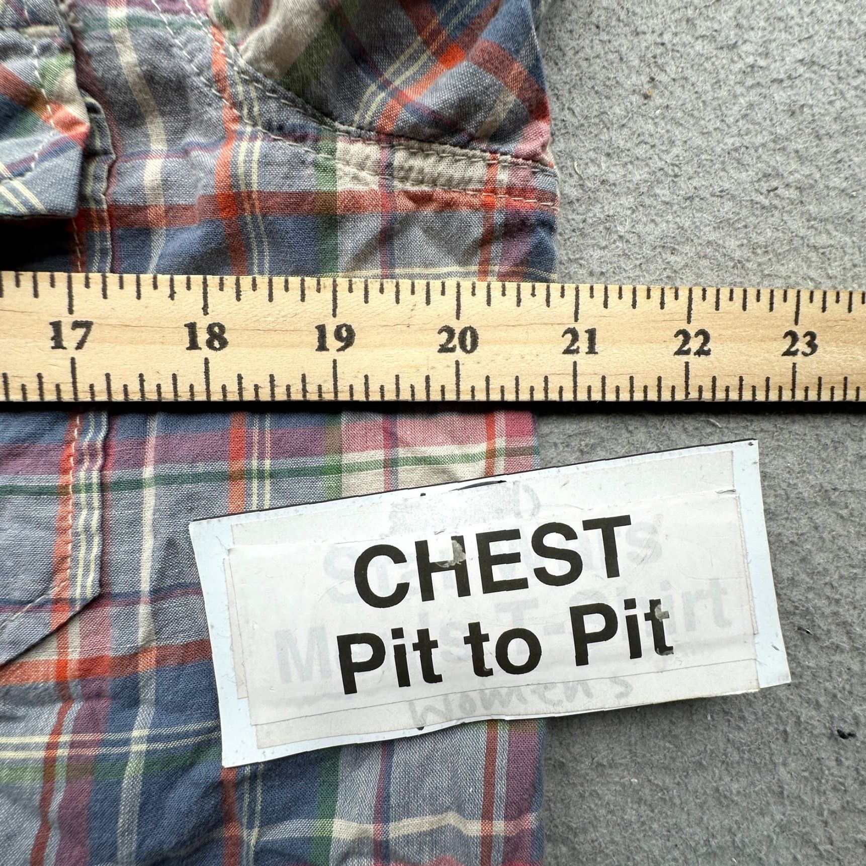 Vintage Current/Elliott The Perfect Shirt Canyon Plaid Button Shirt Large Long Sleeve Blue Mens? Womens? Size L / US 10 / IT 46 - 7 Thumbnail