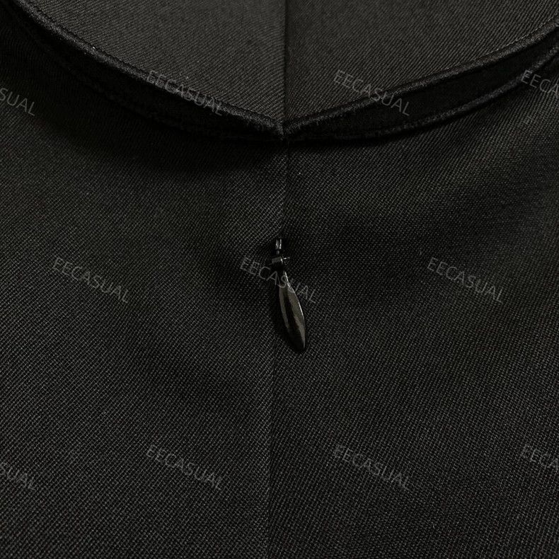 Comme des Garcons Comme Des Garcons Black dimensional petal-neck wool dress Size XS / US 0-2 / IT 36-38 - 6 Thumbnail