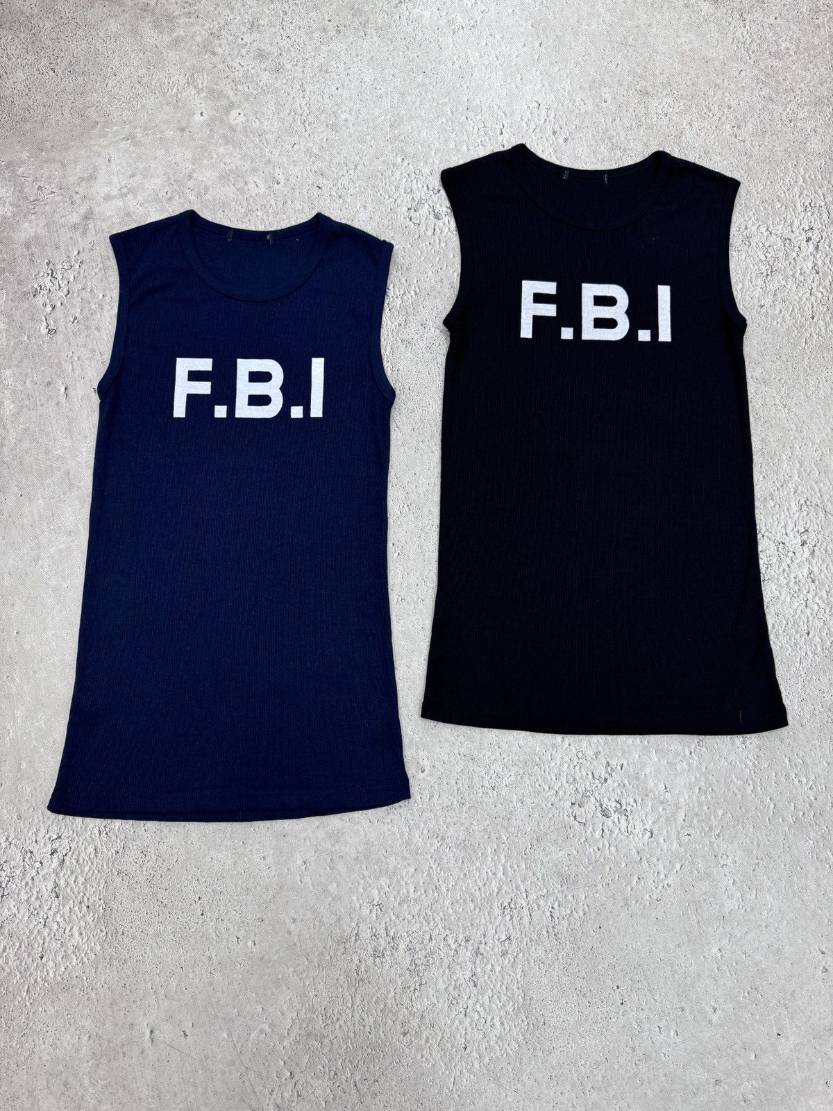 Japanese Brand × Vintage 2000's Vintage FBI TANK TOP X2 Inspector Y2k Size US L / EU 52-54 / 3 - 1 Thumbnail