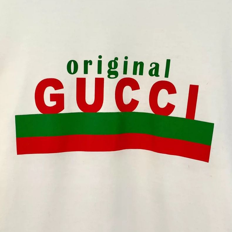Gucci Gucci White logo printed round-neck cotton short-sleeved T- Size US XL / EU 56 / 4 - 4 Thumbnail