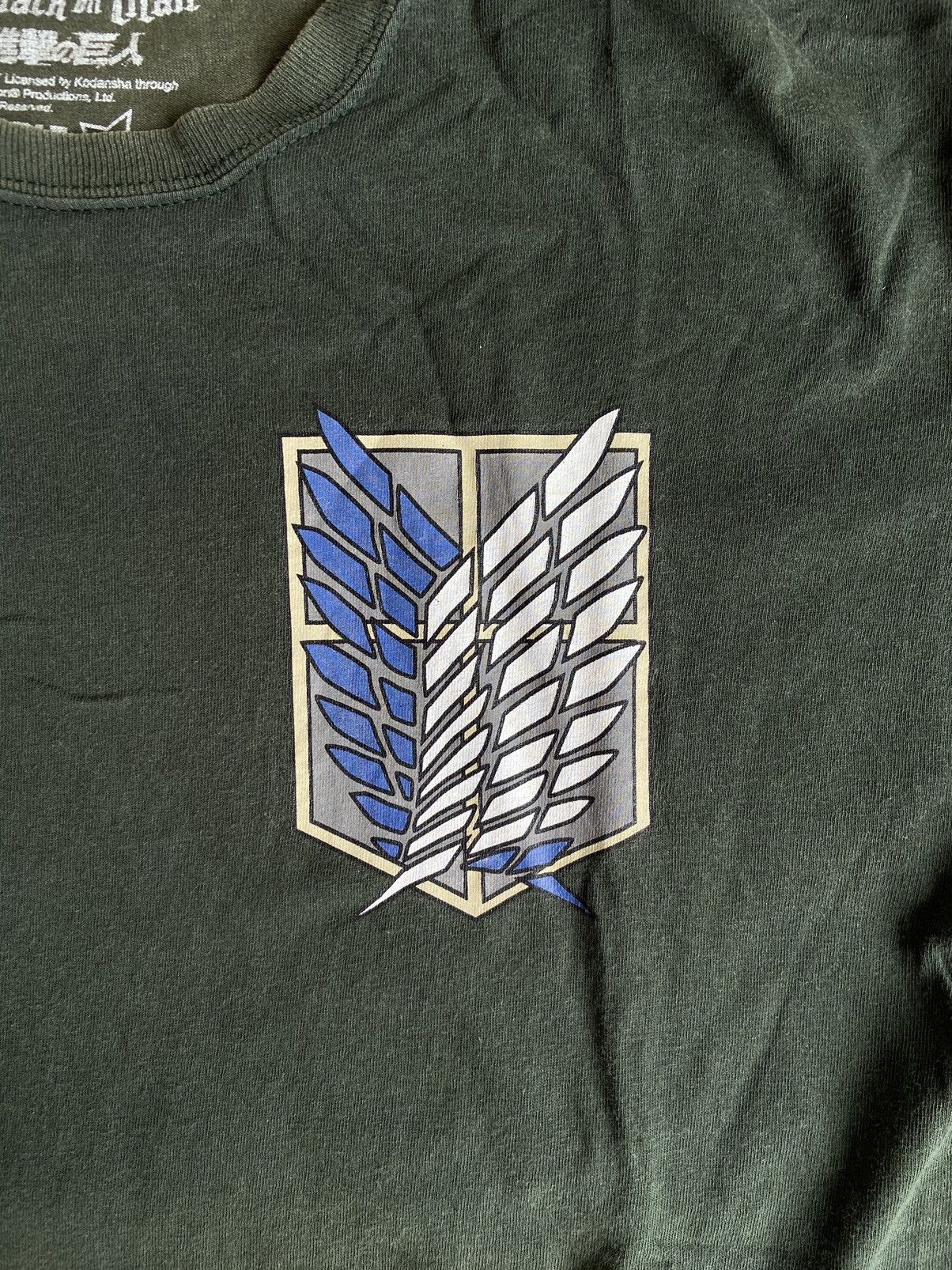Anime × Ripple Junction × Vintage RARE Attack on Titan Levi Logo T-shirt Size US M / EU 48-50 / 2 - 2 Thumbnail