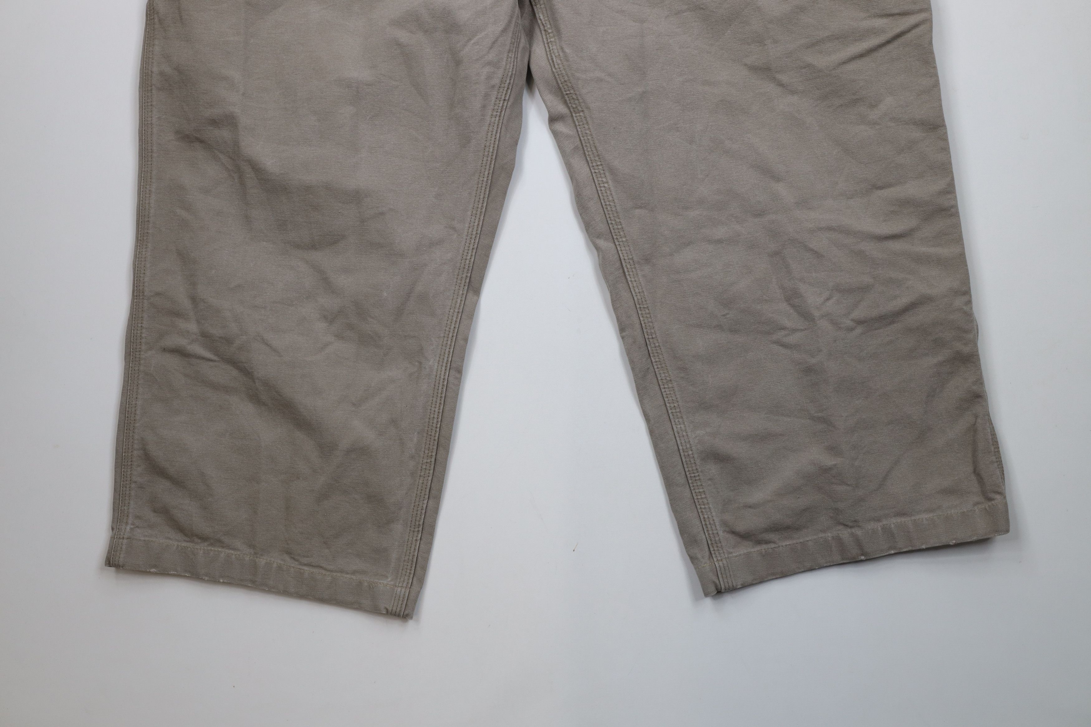 Carhartt × Vintage Vintage Y2K Carhartt Dungaree Wide Leg Canvas Pants Desert Size US 44 / EU 60 - 4 Thumbnail