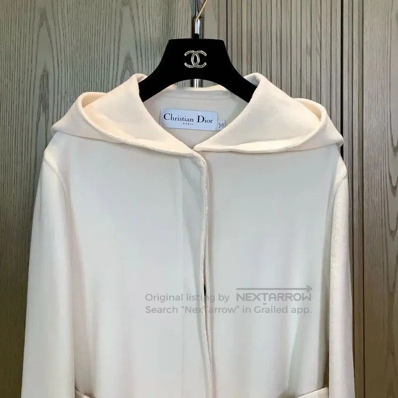 Dior Dior Winter White Cashmere Long Coat . Size S / US 4 / IT 40 - 2 Thumbnail
