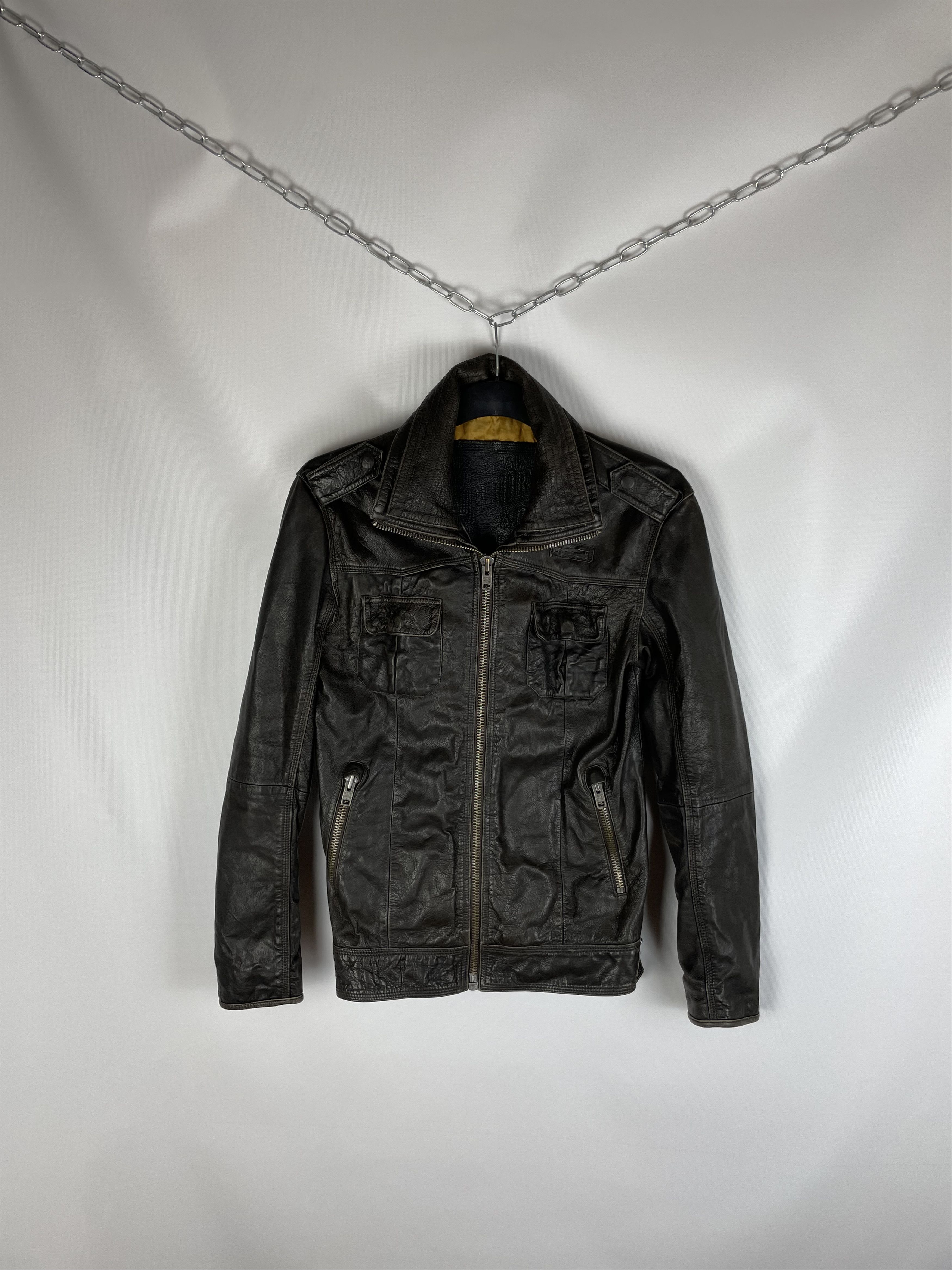 Superdry Vintage Superdry Leather Jacket Size US S / EU 44-46 / 1 - 1 Thumbnail