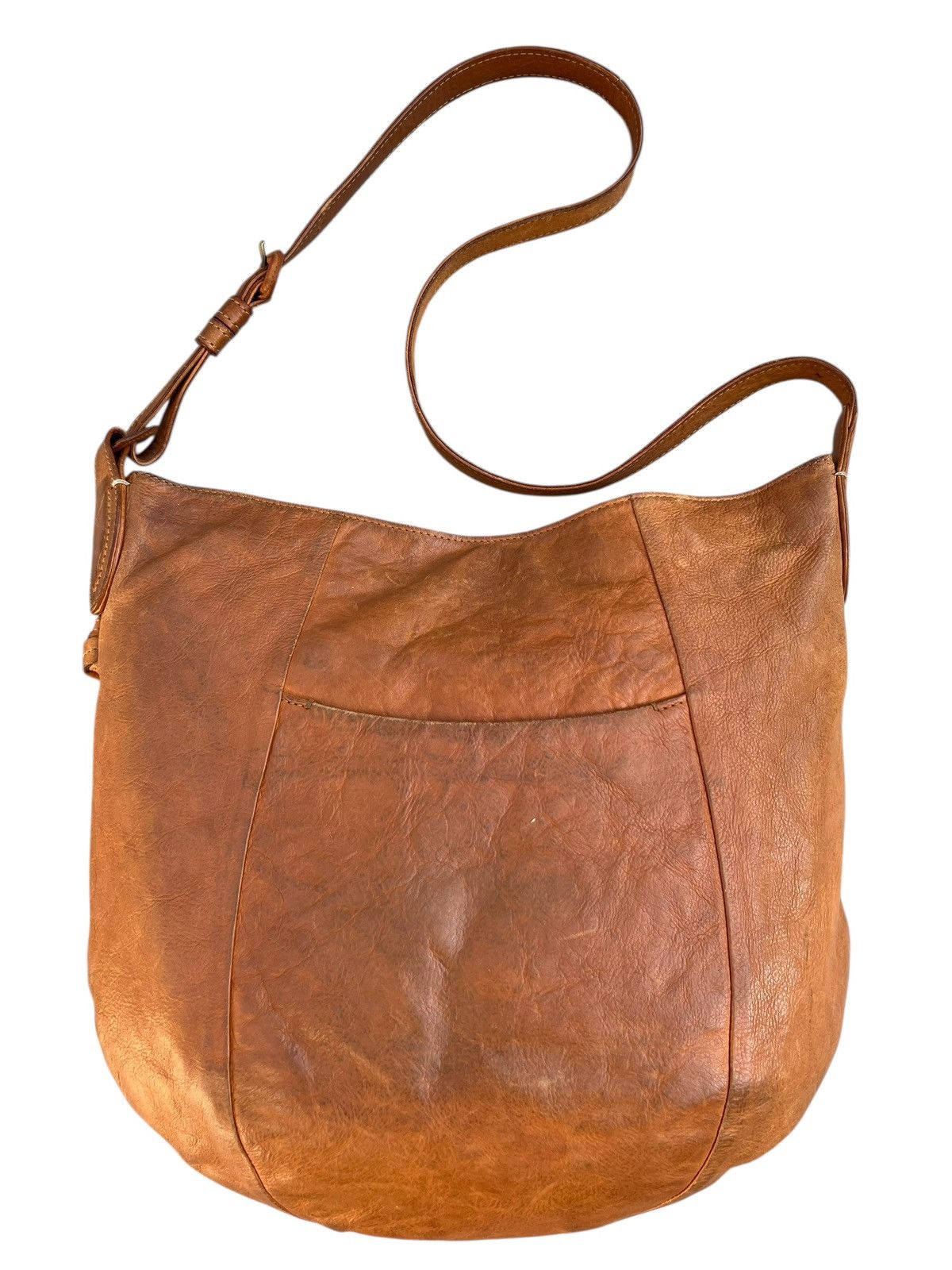 Leather Genten Japan Dirty Mud Patina Leather Bag Size ONE SIZE - 10 Thumbnail