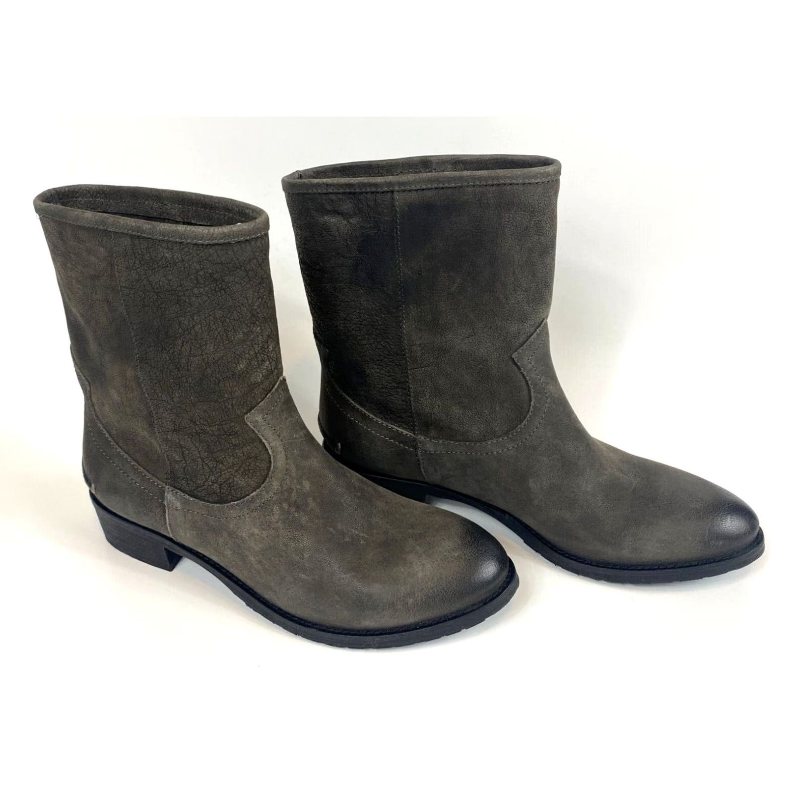 Vintage Carlo Pazolini Vera Gomma Leather Boots Women US 6.5 EU 37 Gray Leather Bootie NWOB Vintage? Size US 7 / IT 37 - 3 Thumbnail
