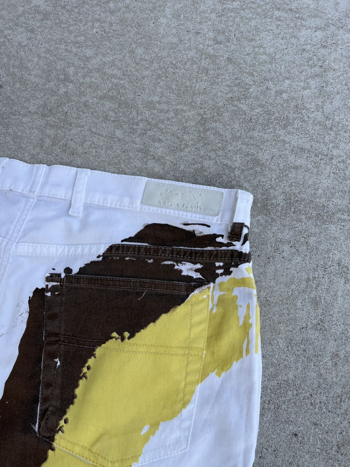 Japanese Brand Rare Krizia Handmade Painted Jeans Size US 36 / EU 52 - 11 Thumbnail
