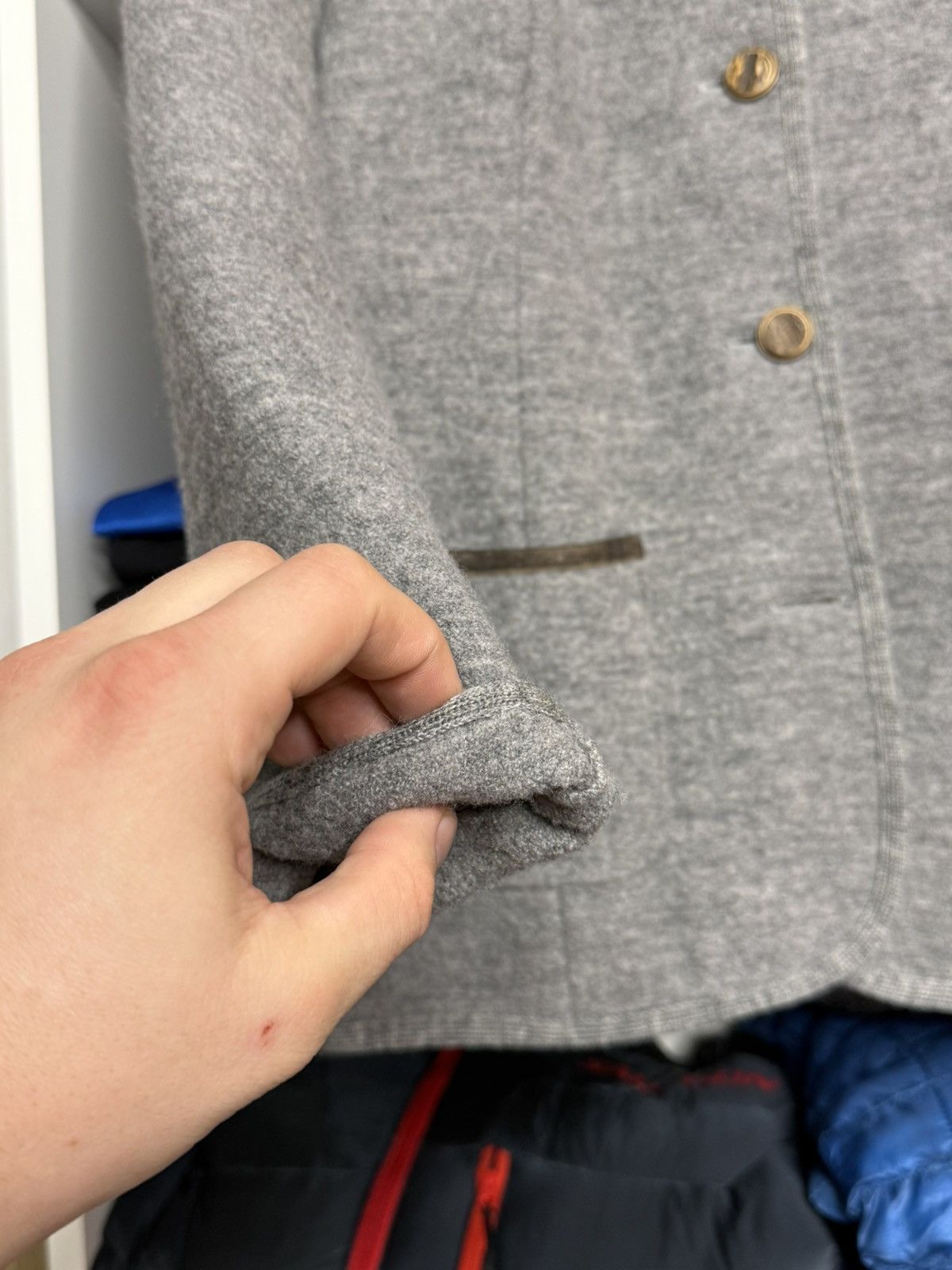 Other Stapf Worgl Tirol Austria Gray Knit Wool blazer size 42 Size S / US 4 / IT 40 - 5 Thumbnail