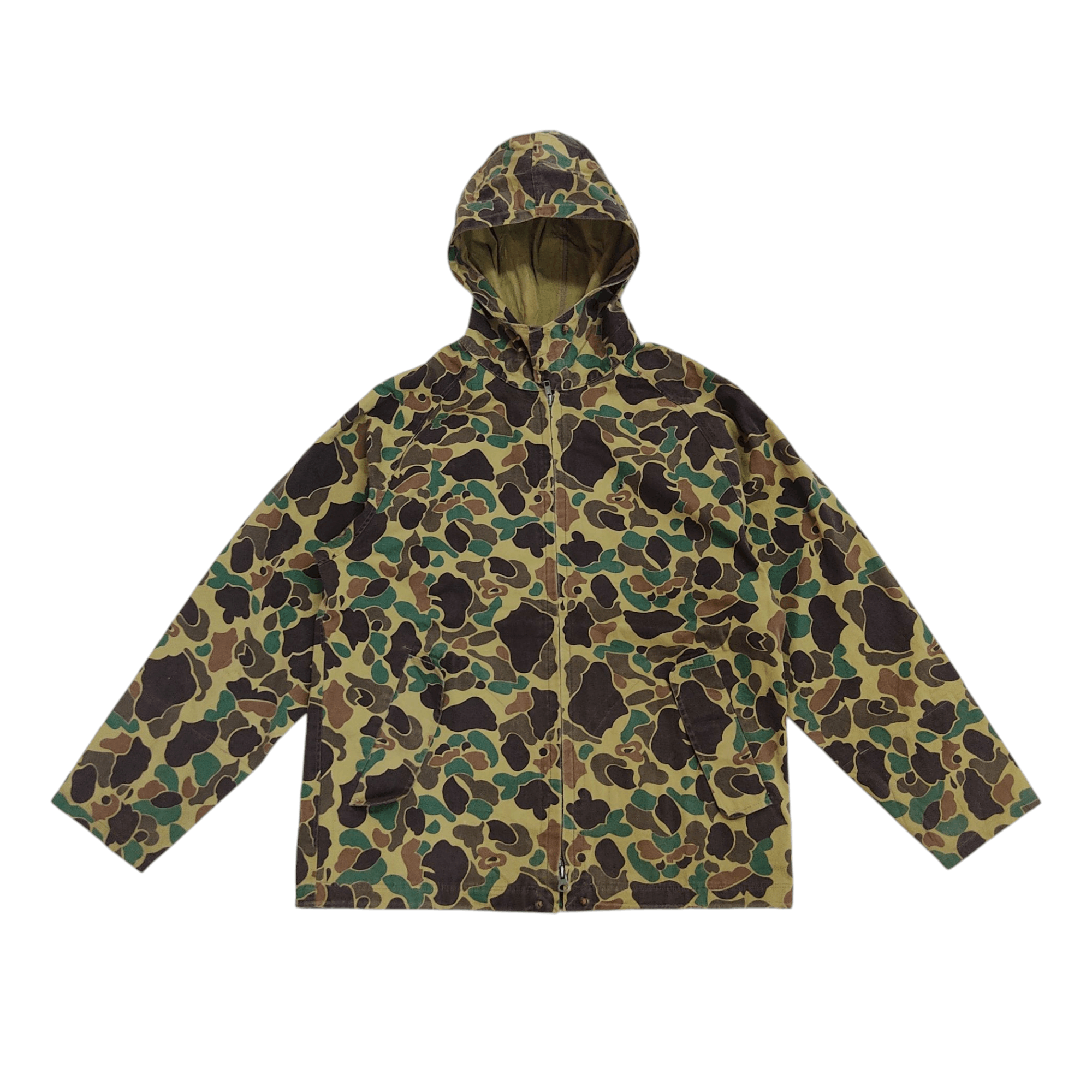 Japanese Brand Vintage Japanese Camo Hunting Hooded Jacket Size US M / EU 48-50 / 2 - 4 Thumbnail