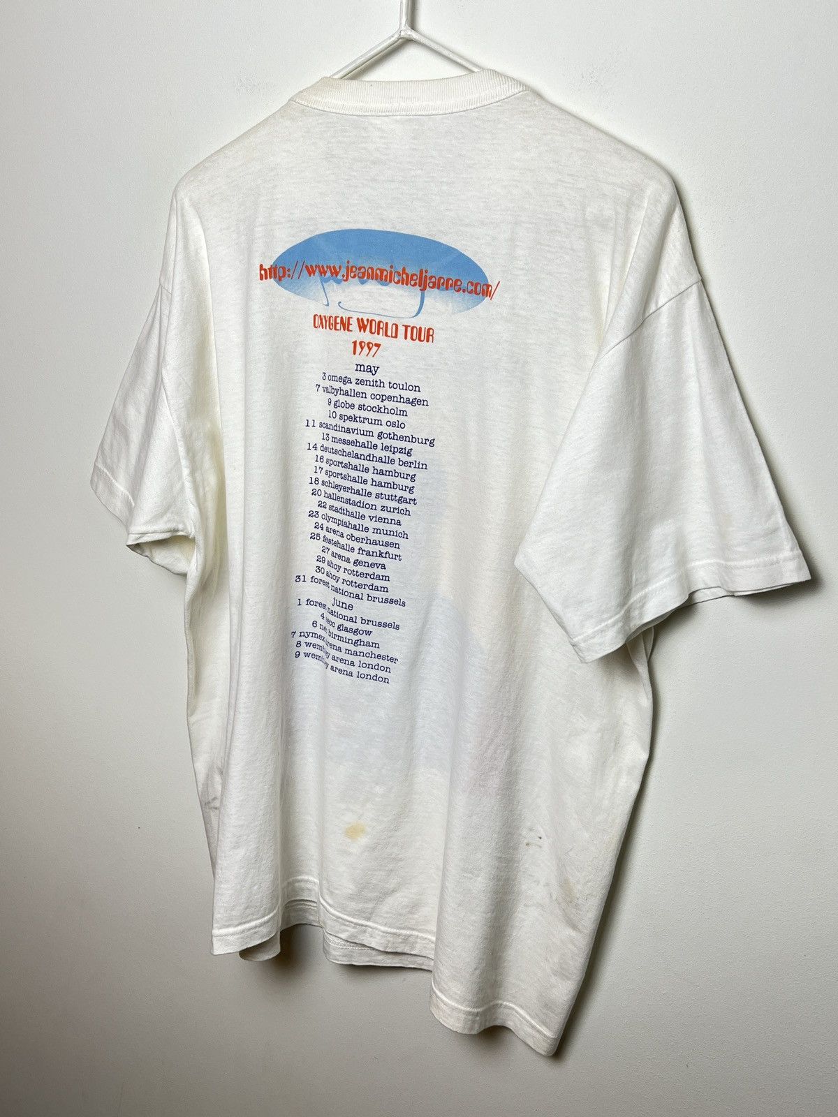Band Tees jean michel jarre 1997 oxygene world tour t shirt Size US L / EU 52-54 / 3 - 7 Thumbnail