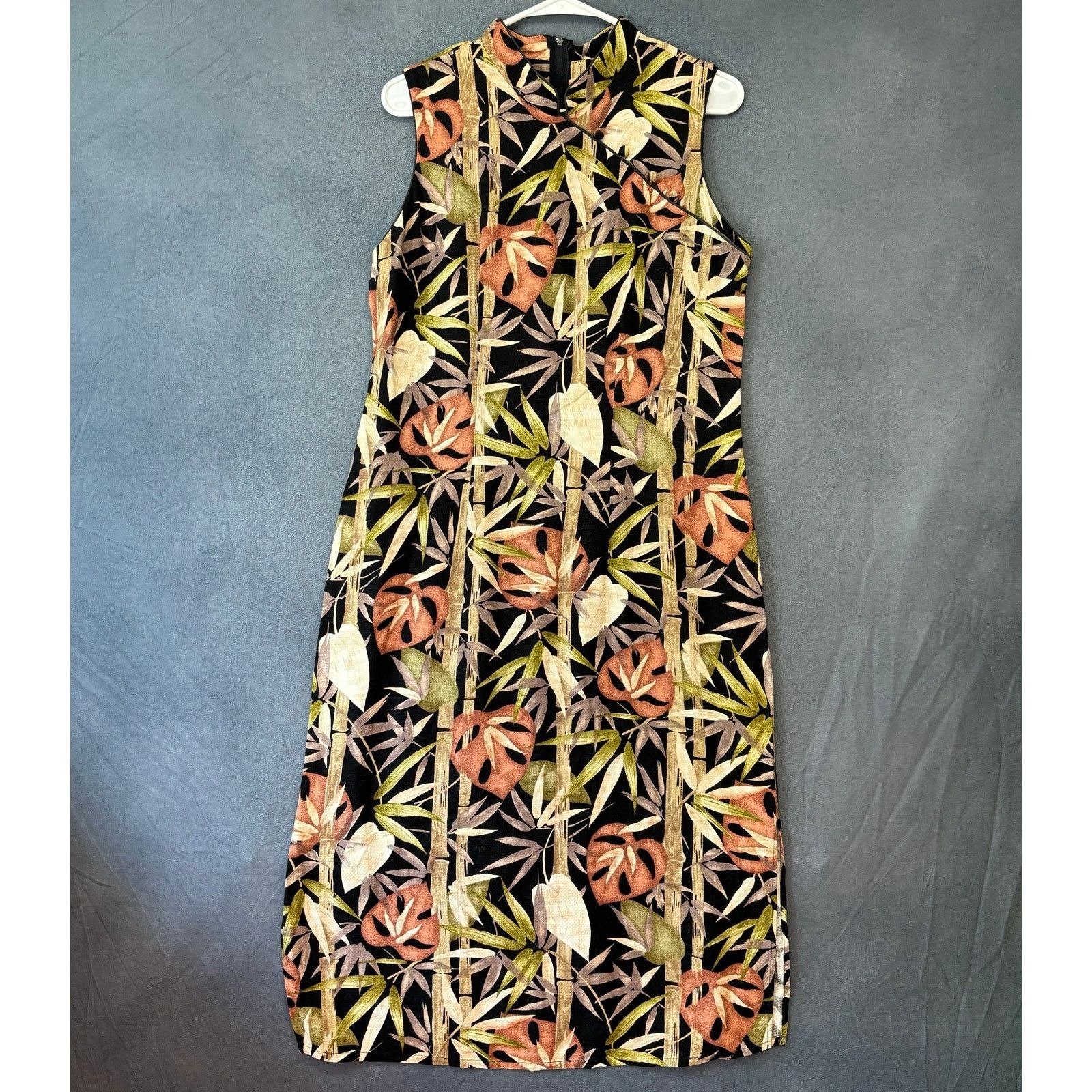 Other Island Moments Dress by Emma Bamboo Print Large Sleeveless Size L / US 10 / IT 46 - 1 Thumbnail