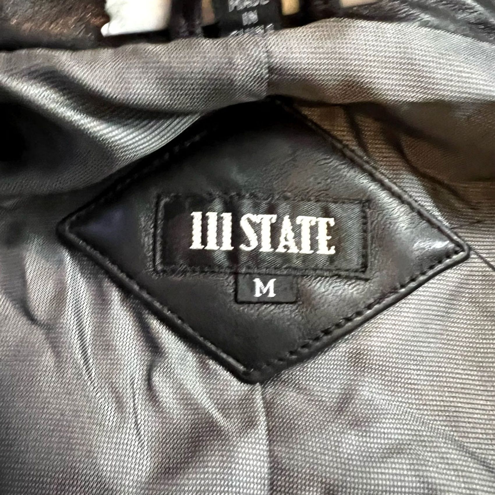Vintage VINTAGE 111 STATE Leather Jacket Womens Medium Black Motorcycle Jacket Long Button Y2K Size M / US 6-8 / IT 42-44 - 6 Thumbnail