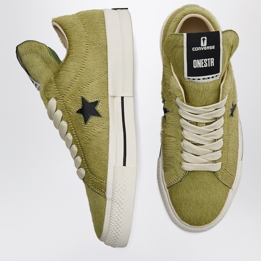 Rick Owens Drkshdw o1d2blof0226 Low-Top Sneakers in Acid Green Size US 10 / EU 43 - 3 Thumbnail