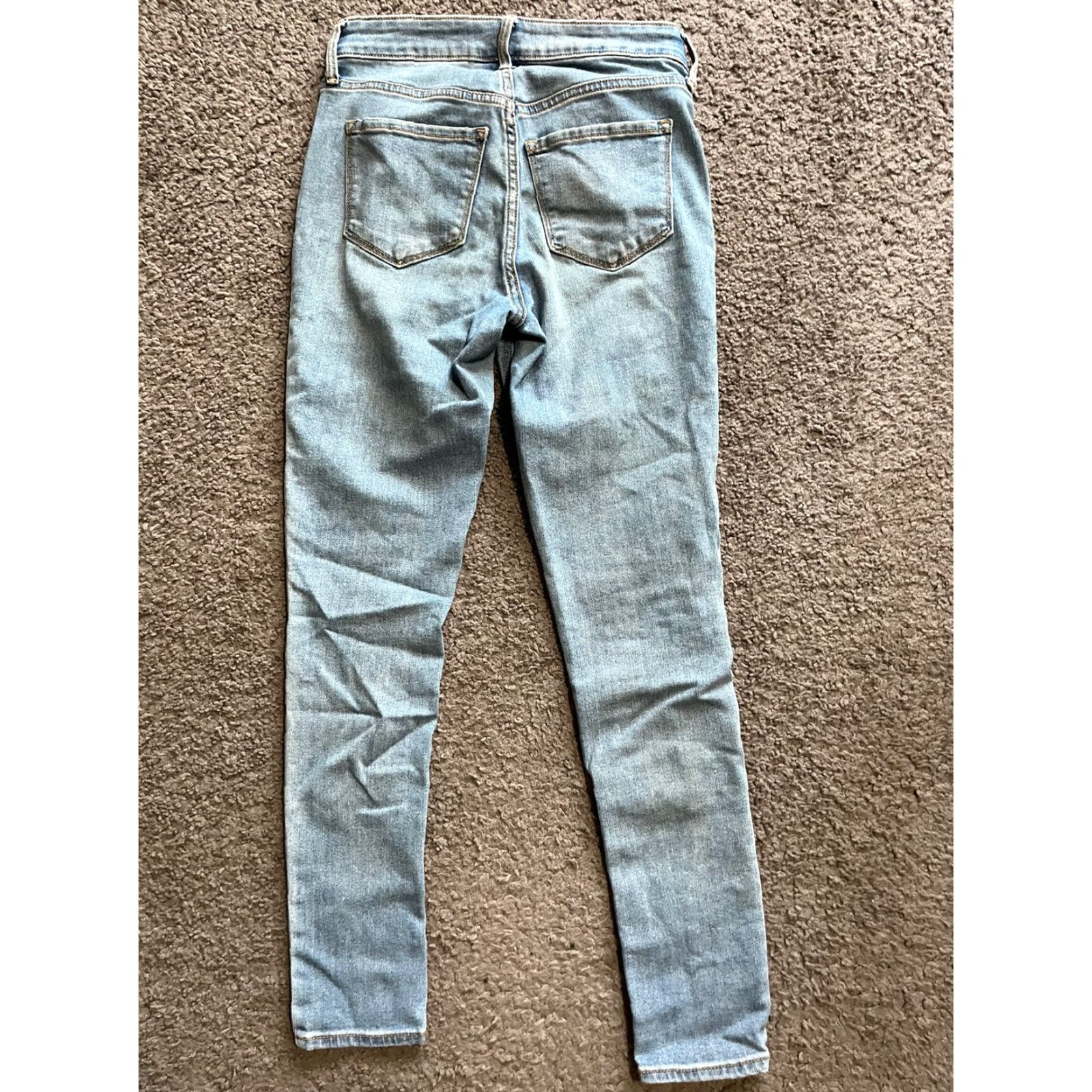 Old Navy VINTAGE Old Navy Womens Super Skinny High Rise Ankle Jeans Womens Blue 0 Size 25" / US 0 / IT 36 - 3 Thumbnail