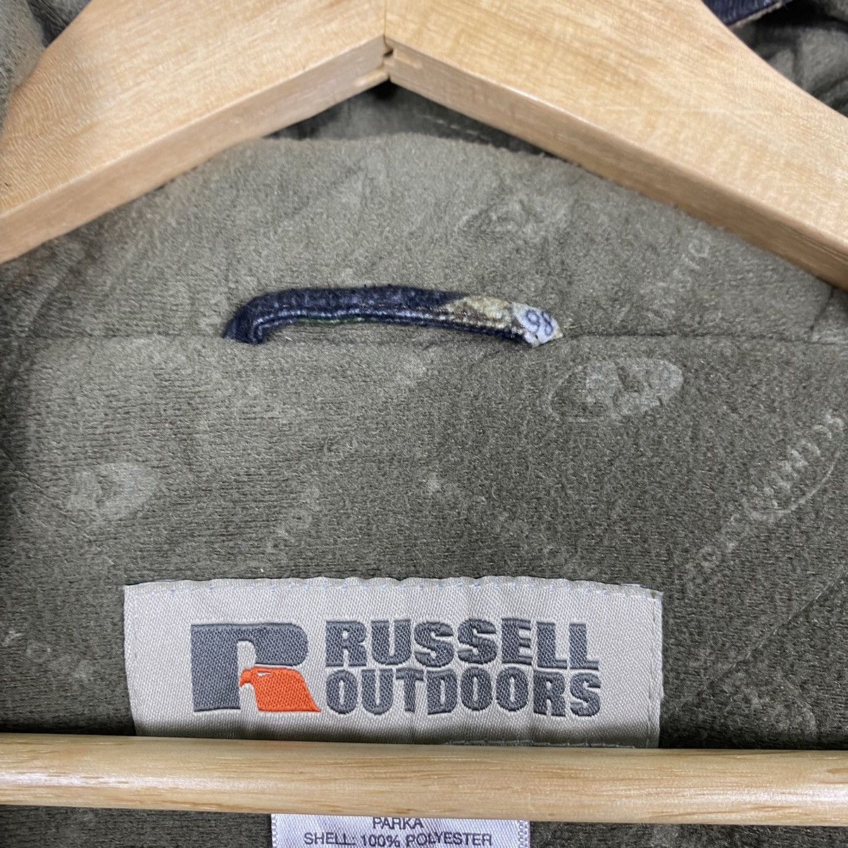 Russell Athletic × Vintage Russel outdoor Parka zipper hoodie real tree Size US L / EU 52-54 / 3 - 13 Thumbnail