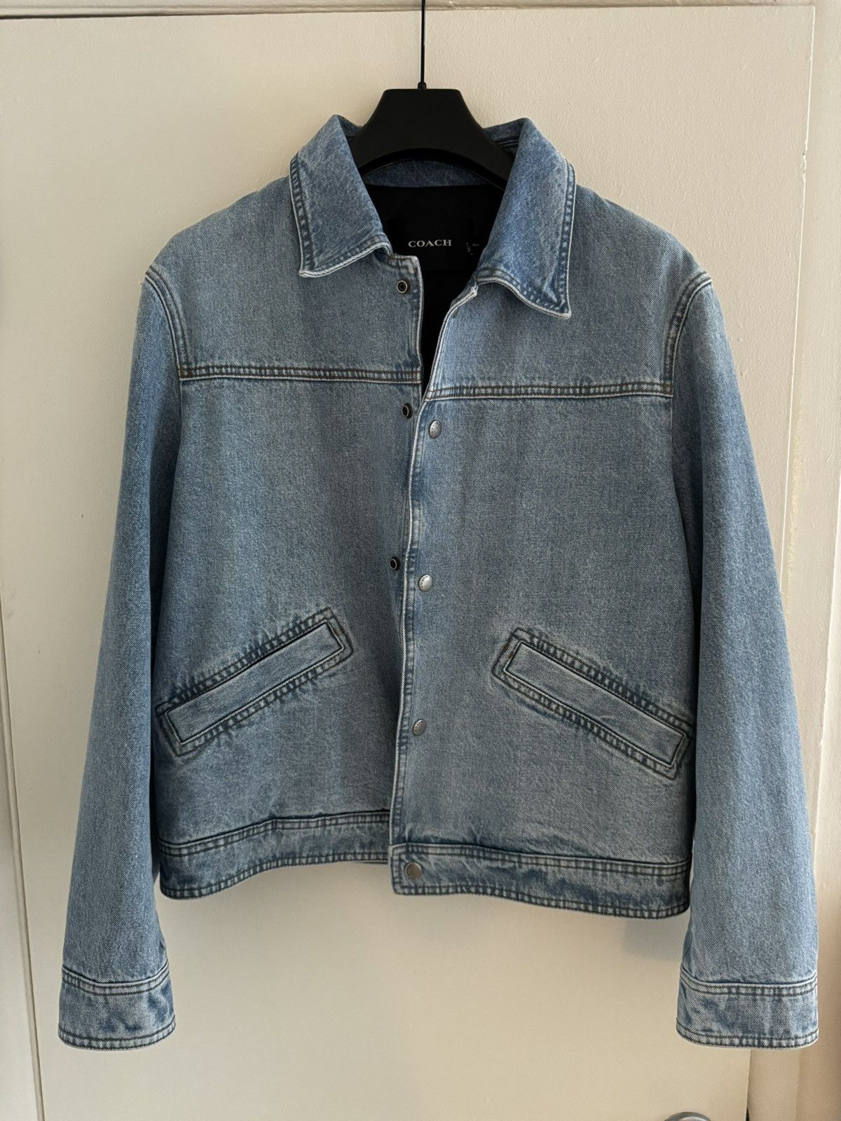Coach *FINAL PRICE DROP* Shearling Padded Denim Jacket Size US L / EU 52-54 / 3 - 2 Thumbnail