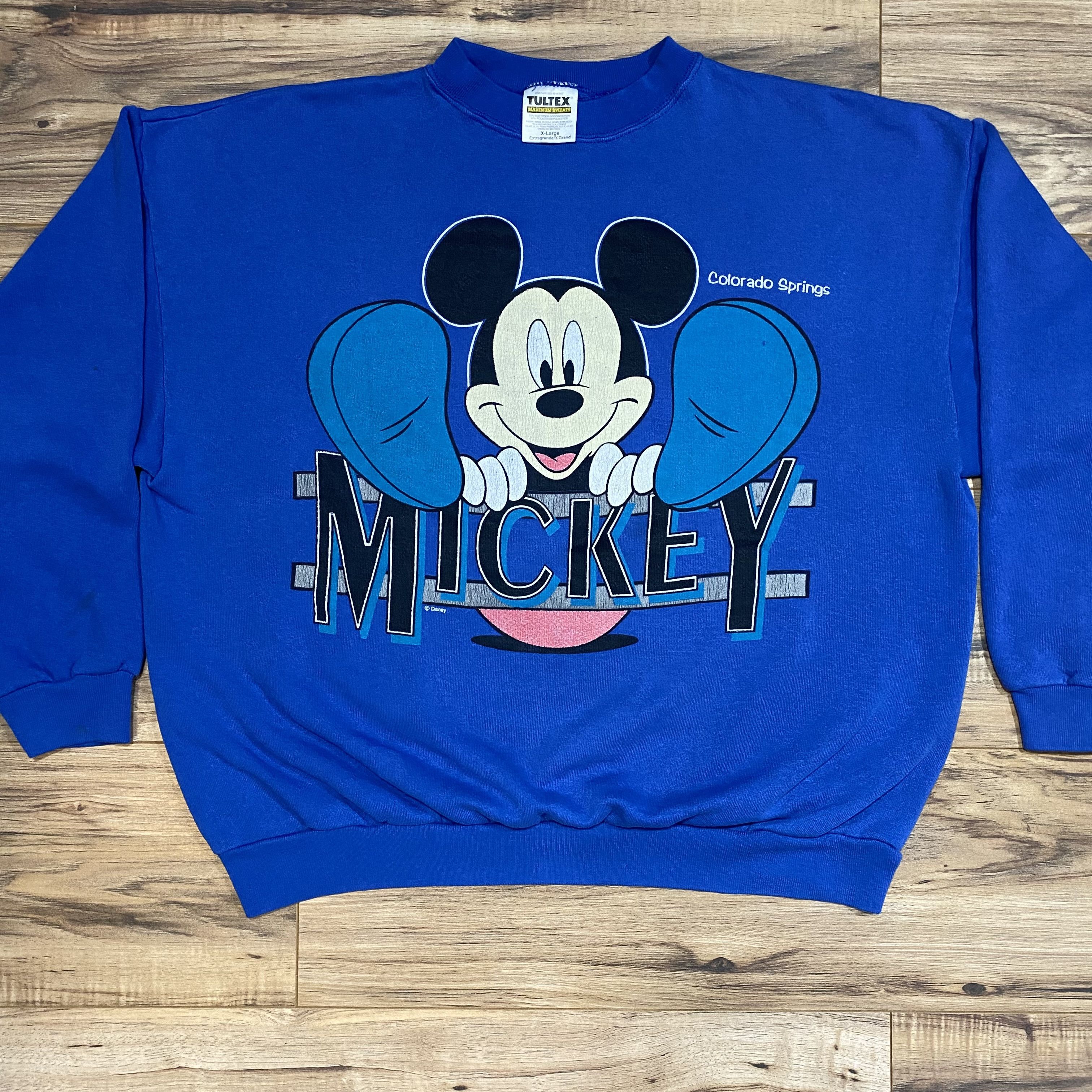 Tultex Colorado Vtg Mickey Mouse Crew Neck Sweatshirt made in USA Size XL / US 12-14 / IT 48-50 - 1 Thumbnail