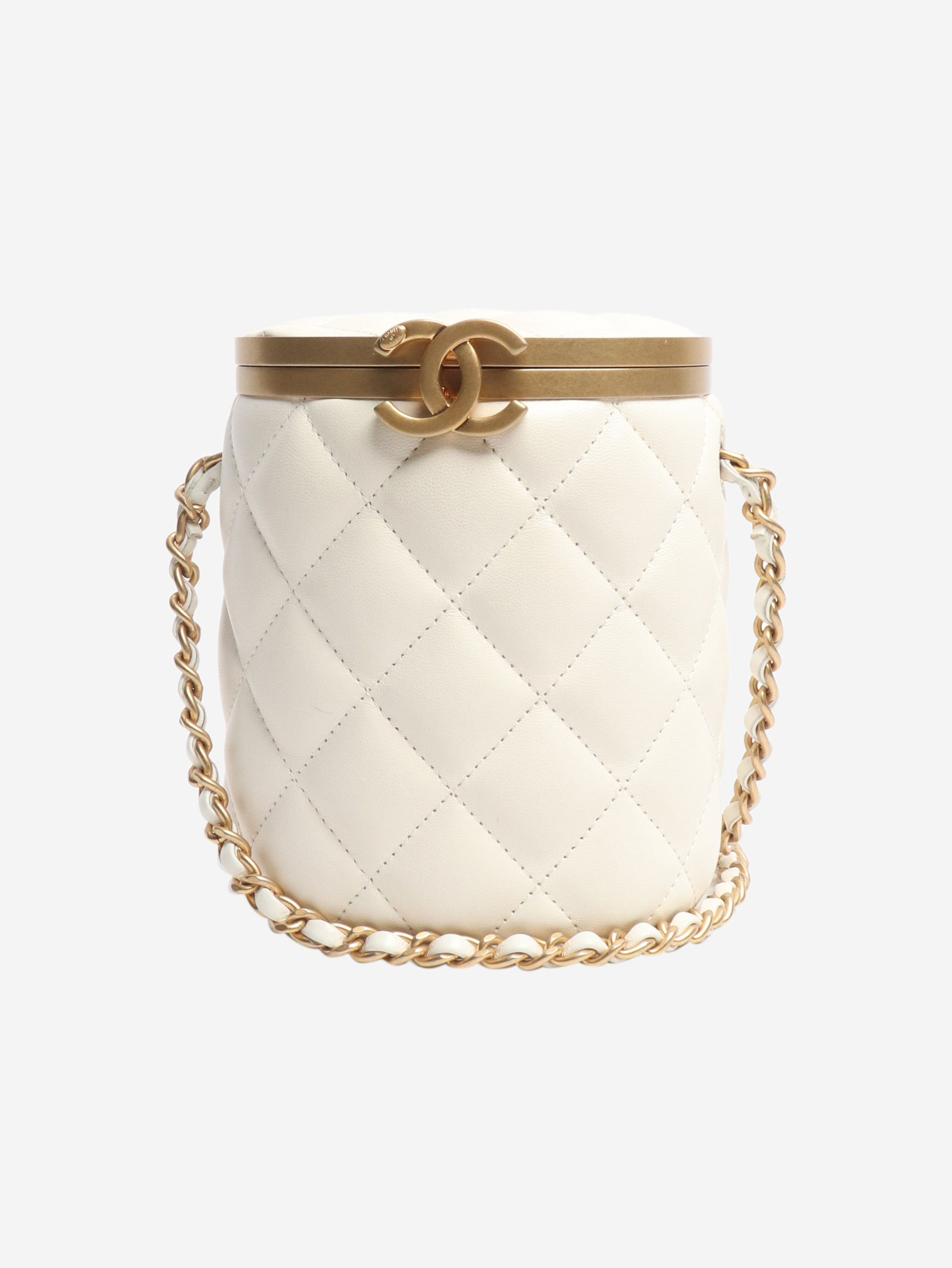 Chanel Cream quilted Crown Box crossbody bag Size ONE SIZE - 1 Thumbnail