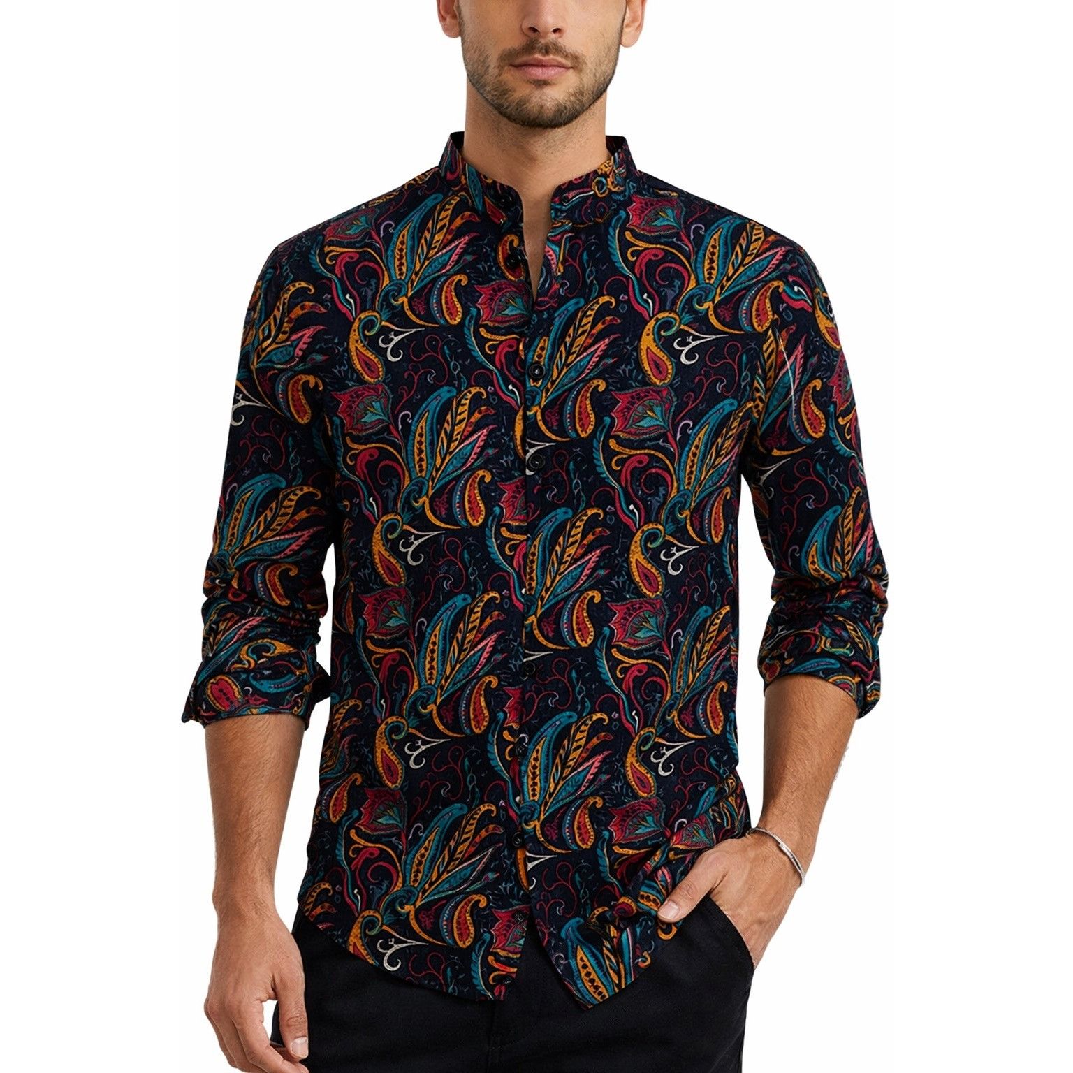Other Coofandy Shirt - Paisley Print Button-Up - NWT - Size Small Size US S / EU 44-46 / 1 - 1 Thumbnail