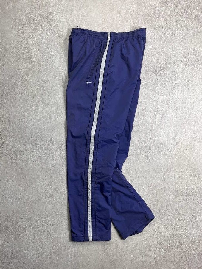 Nike × Vintage VINTAGE NIKE SWOOSH BAGGY CRAZY RETRO TRACKPANTS Y2K M Size US M / EU 48-50 / 2 - 10 Thumbnail