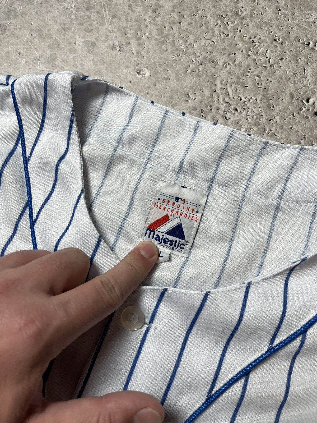 MLB × Majestic × New York Yankees New York Yankees MLB Majestic jersey Size L Size US L / EU 52-54 / 3 - 6 Thumbnail