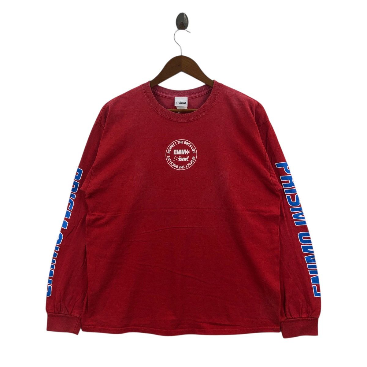 Designer Prism Long Sleeve Tee Shirt Big Logo Spellout Streetwear Size US L / EU 52-54 / 3 - 1 Thumbnail