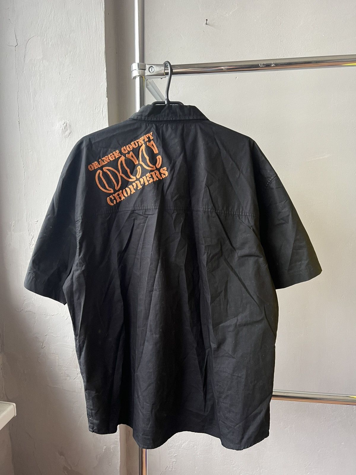 West Coast Choppers ORANGE COUNTY CHOPPERS TOUTULMOTORCYCLE BUTTON SHIRT VINTAGE Size US XXL / EU 58 / 5 - 12 Thumbnail