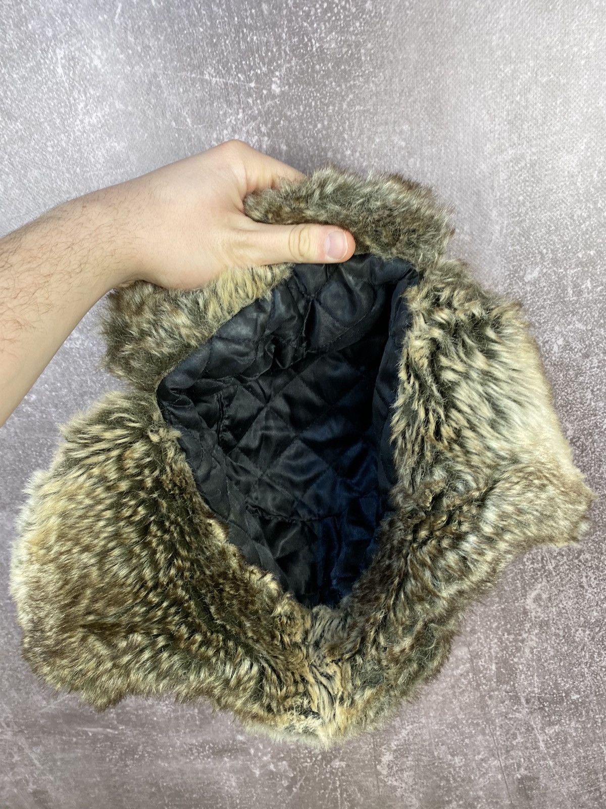 Vintage Vintage Fur Ushanka Beanie Mohair Trapper Hat VTg Size ONE SIZE - 5 Thumbnail