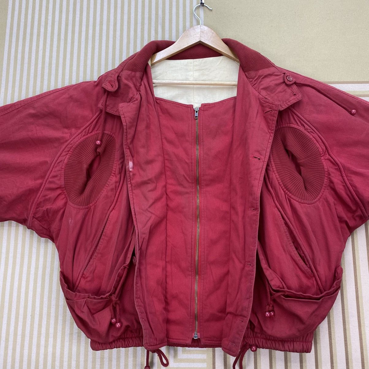 Issey Miyake 🐐Issey Miyake inspired Unique Bomber Jacket Armhole Size US L / EU 52-54 / 3 - 3 Thumbnail