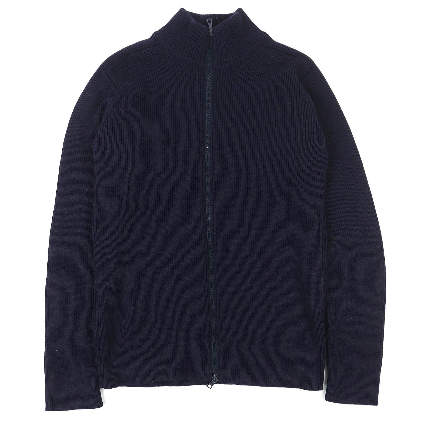 Armani Armani Emporio Armani Wool Knit High-neck Zip-up Knit Textile Tops DUTY FREE for USA Size ONE SIZE - 1 Thumbnail