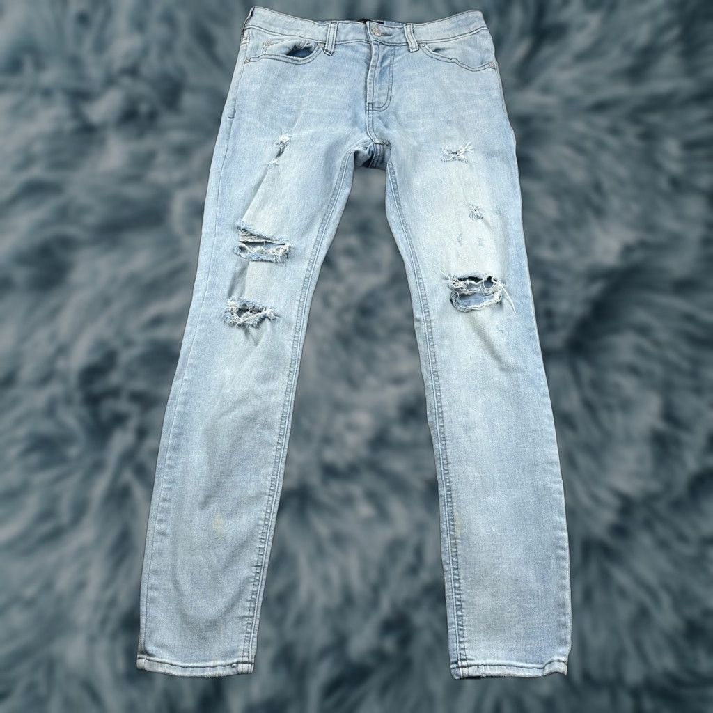Pacsun Pacsun Skinny Jeans Womens 30x30 Denim Blue Distressed Stretch Regular 5-Pocket PacSun Jeans Womens Jeans Size 30" / US 8 / IT 44 - 1 Thumbnail