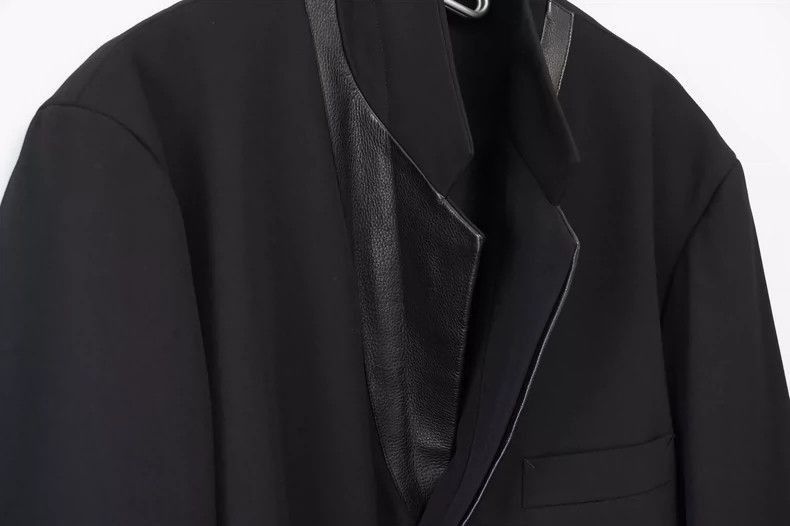 Yohji Yamamoto Yohji Yamamoto 96AW leather elbow cutlass sleeve jacket-250 Size US S / EU 44-46 / 1 - 5 Thumbnail