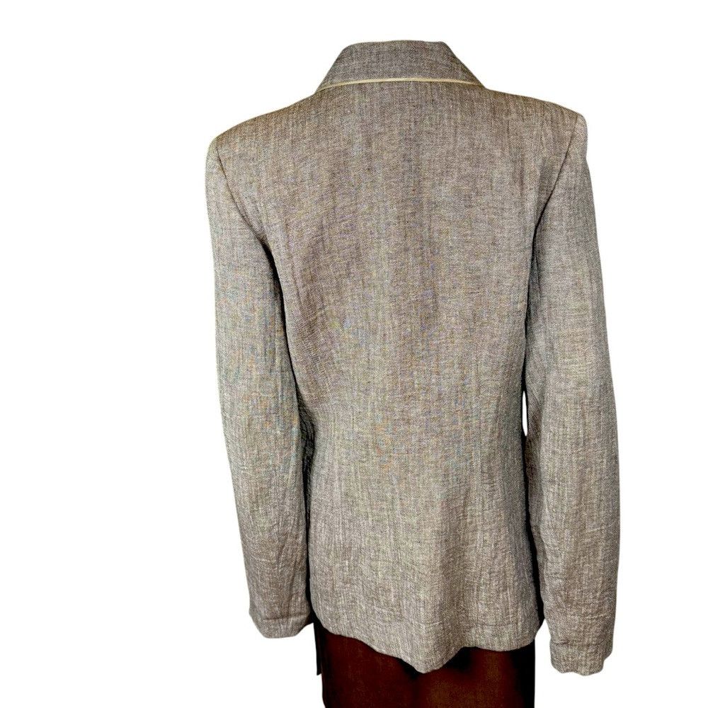 Other Emil Rutenberg Linen Asymmetrical Closure Blazer Size 12 Size XL / US 12-14 / IT 48-50 - 4 Thumbnail