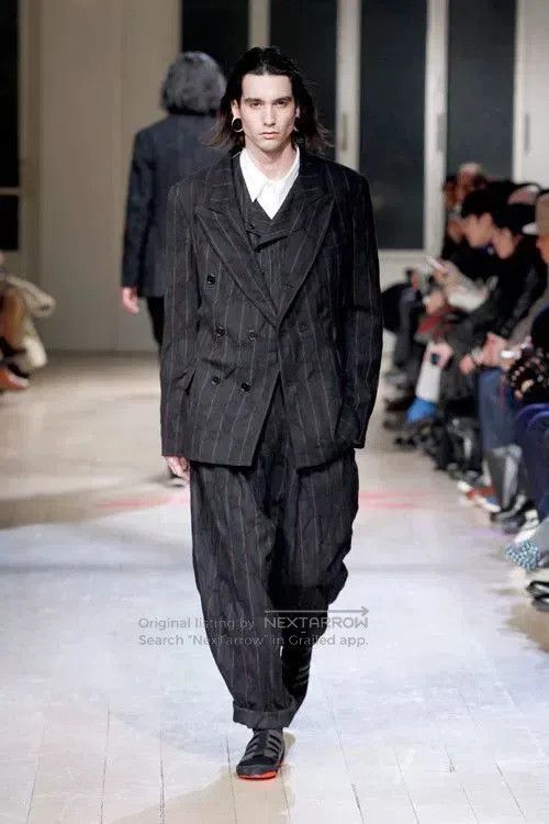 Yohji Yamamoto Yohji Yamamoto Black Red Striped Vest. Size US M / EU 48-50 / 2 - 3 Thumbnail