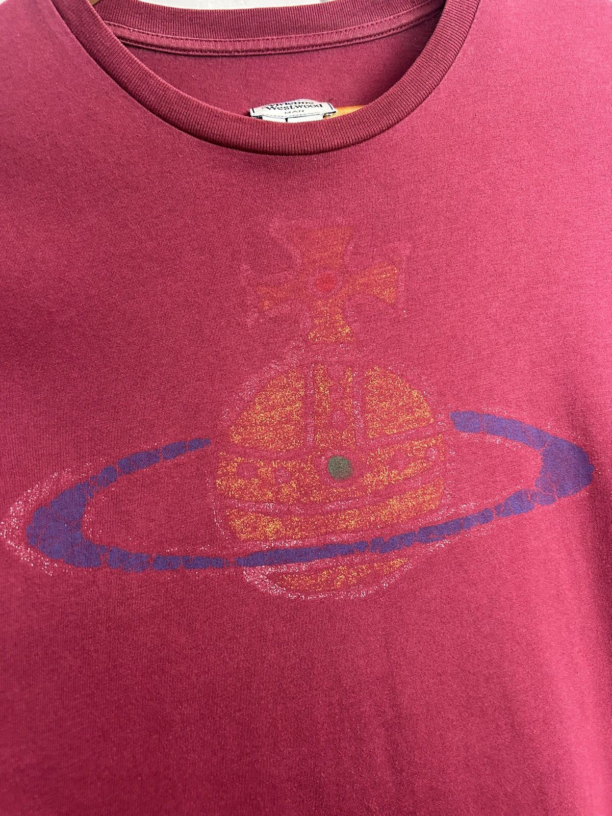 Vivienne Westwood Vivienne Westwood Big Orb Logo T-Shirt Size US L / EU 52-54 / 3 - 5 Thumbnail