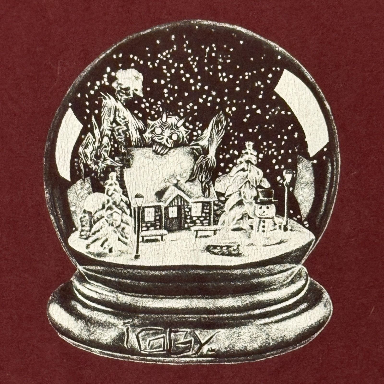 Other iggy Brand Snowglobe Maroon T-Shirt Size XL Jack Greer Size US XL / EU 56 / 4 - 2 Thumbnail