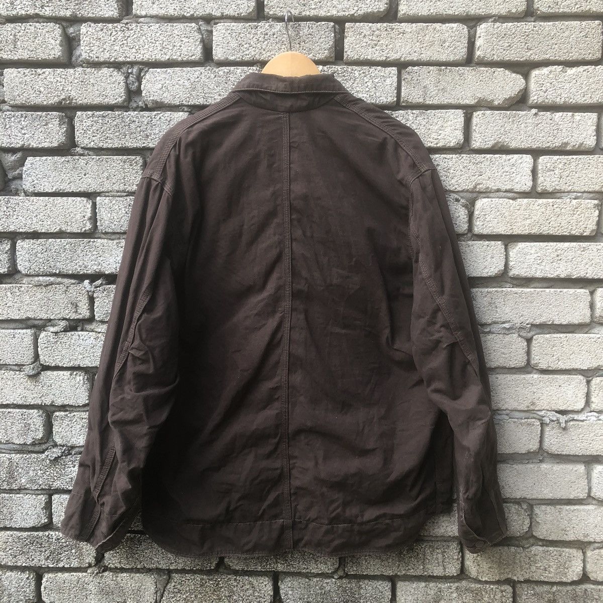 Carhartt × Vintage Vintage Carhartt Detroit Hamilton Dark Brown Jacket Size US L / EU 52-54 / 3 - 6 Thumbnail