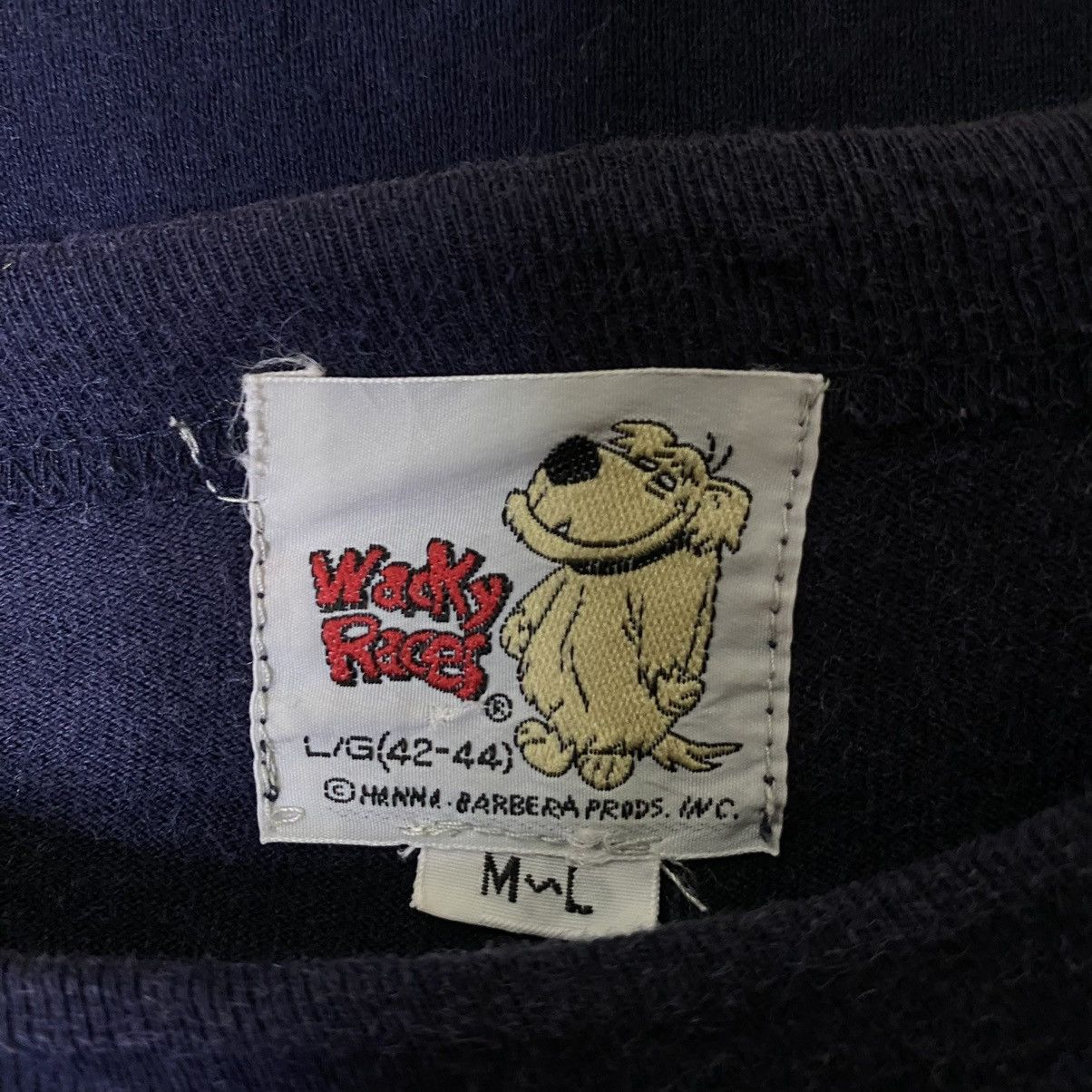 Cartoon Network × Vintage 1990s Muttley Wacky Races Hanna Barbera Production LS Tee Size US M / EU 48-50 / 2 - 4 Thumbnail