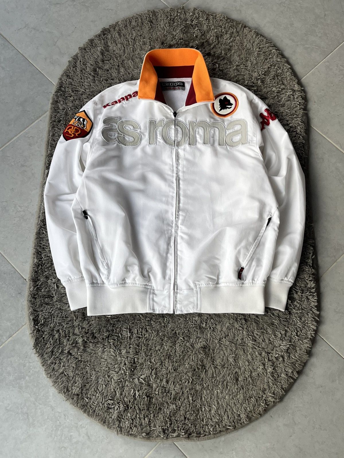 Kappa Vintage Nylon Zip Kappa Soccer football team FC.Roma Y2K Size US S / EU 44-46 / 1 - 1 Thumbnail