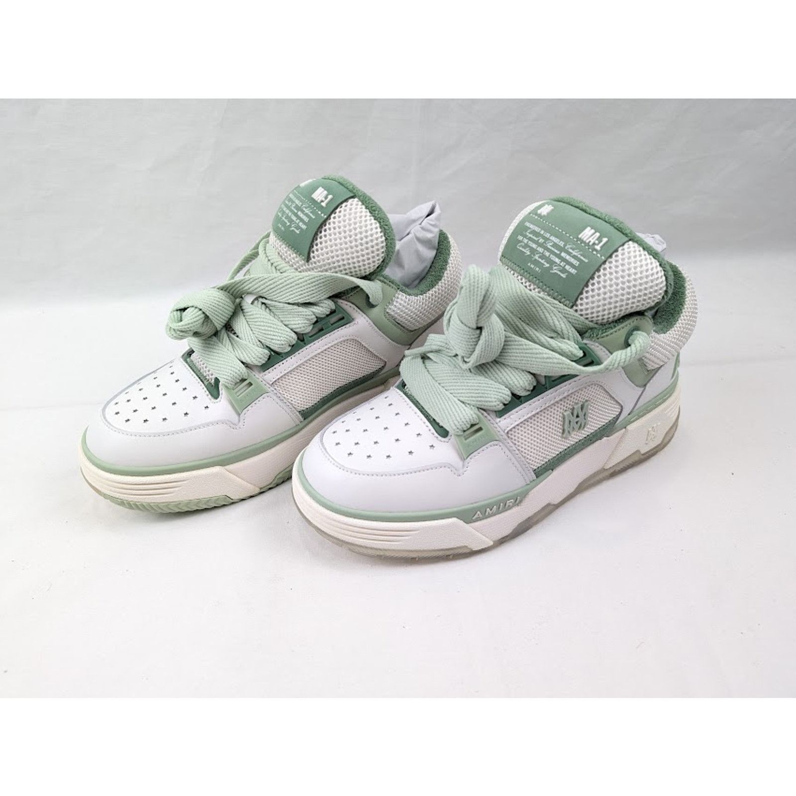 Amiri o1rshd1 MA-1 Low-Top Sneakers in White/Mint Size US 11 / EU 44 - 17 Thumbnail