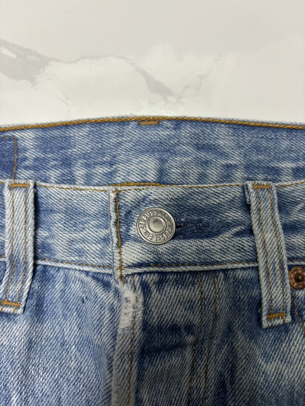 Levi's VINTAGE LEVIS 501xx STONE WASH BAGGY DISTRESS DENIM JEANS Size 29" - 12 Thumbnail