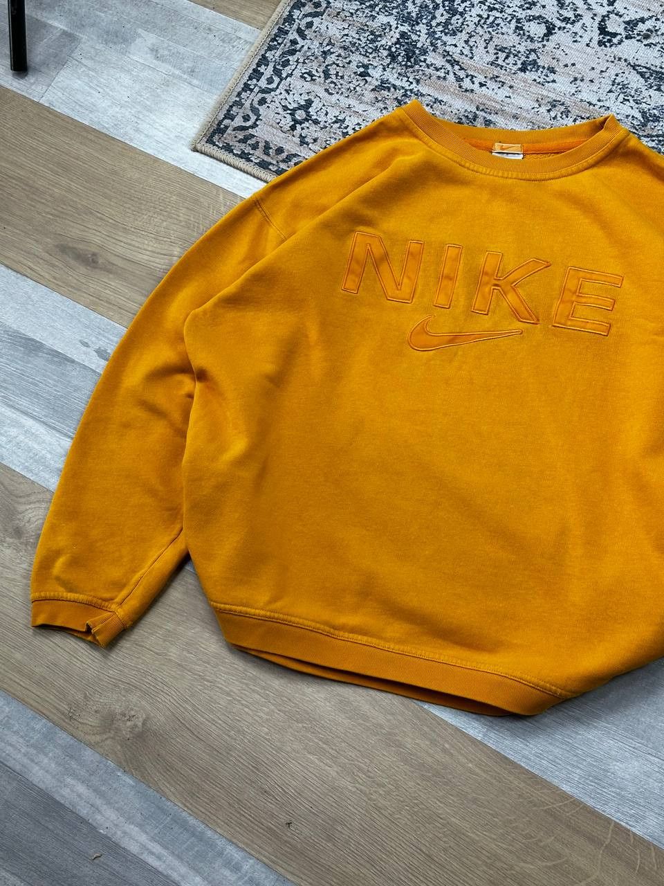 Nike Vintage 90s Nike Big Logo Boxy Fit Sweatshirt Made in USA Size US L / EU 52-54 / 3 - 3 Thumbnail