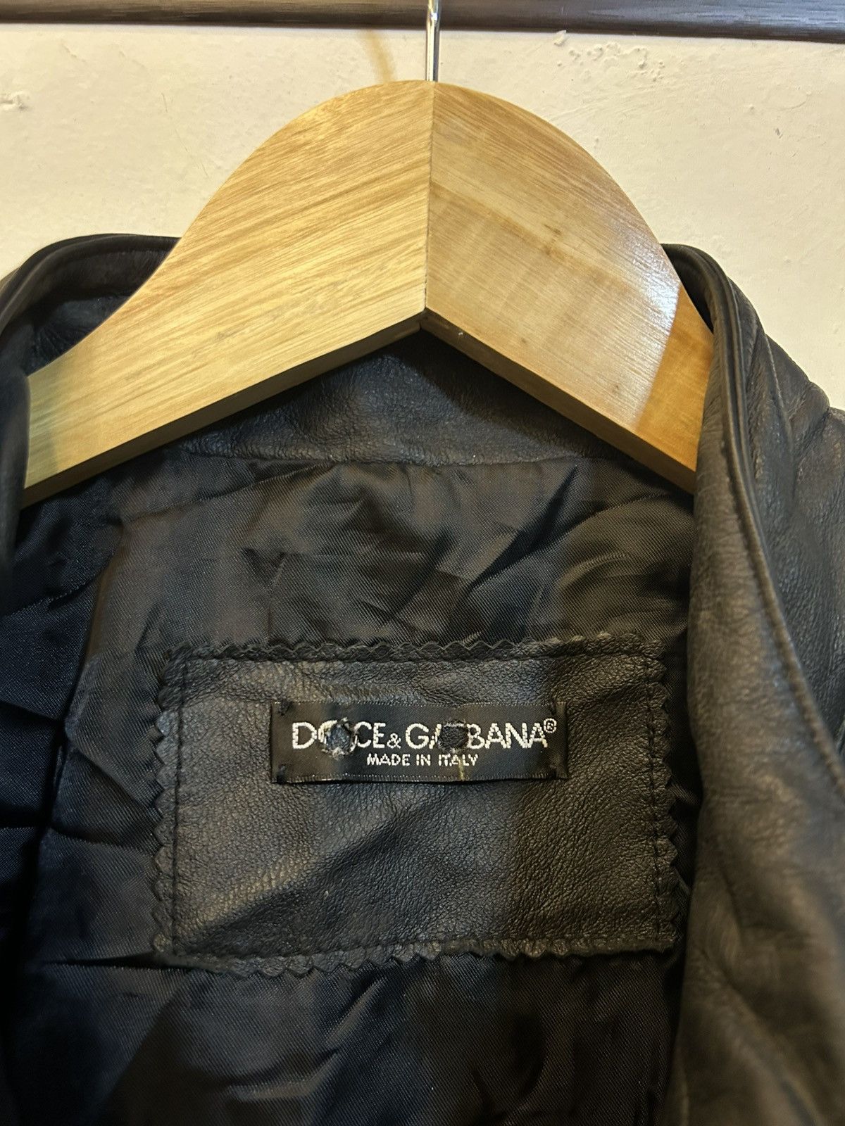 Dolce & Gabbana Archival Dolce & Gabbana Leather Racing Jacket - Itierre Era Size US L / EU 52-54 / 3 - 8 Thumbnail