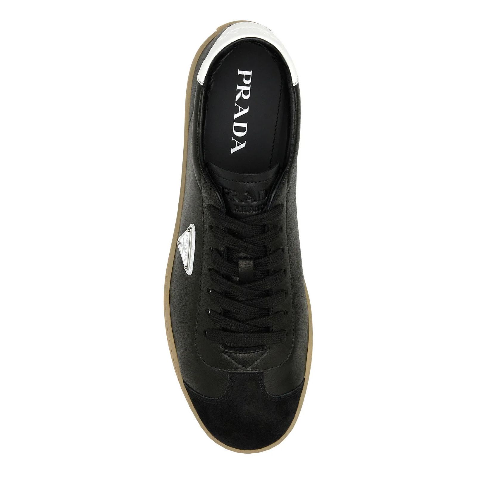Prada PRADA Black Leather Sneakers New And Authentic (Men's size:7 Size US 7 / EU 40 - 4 Thumbnail
