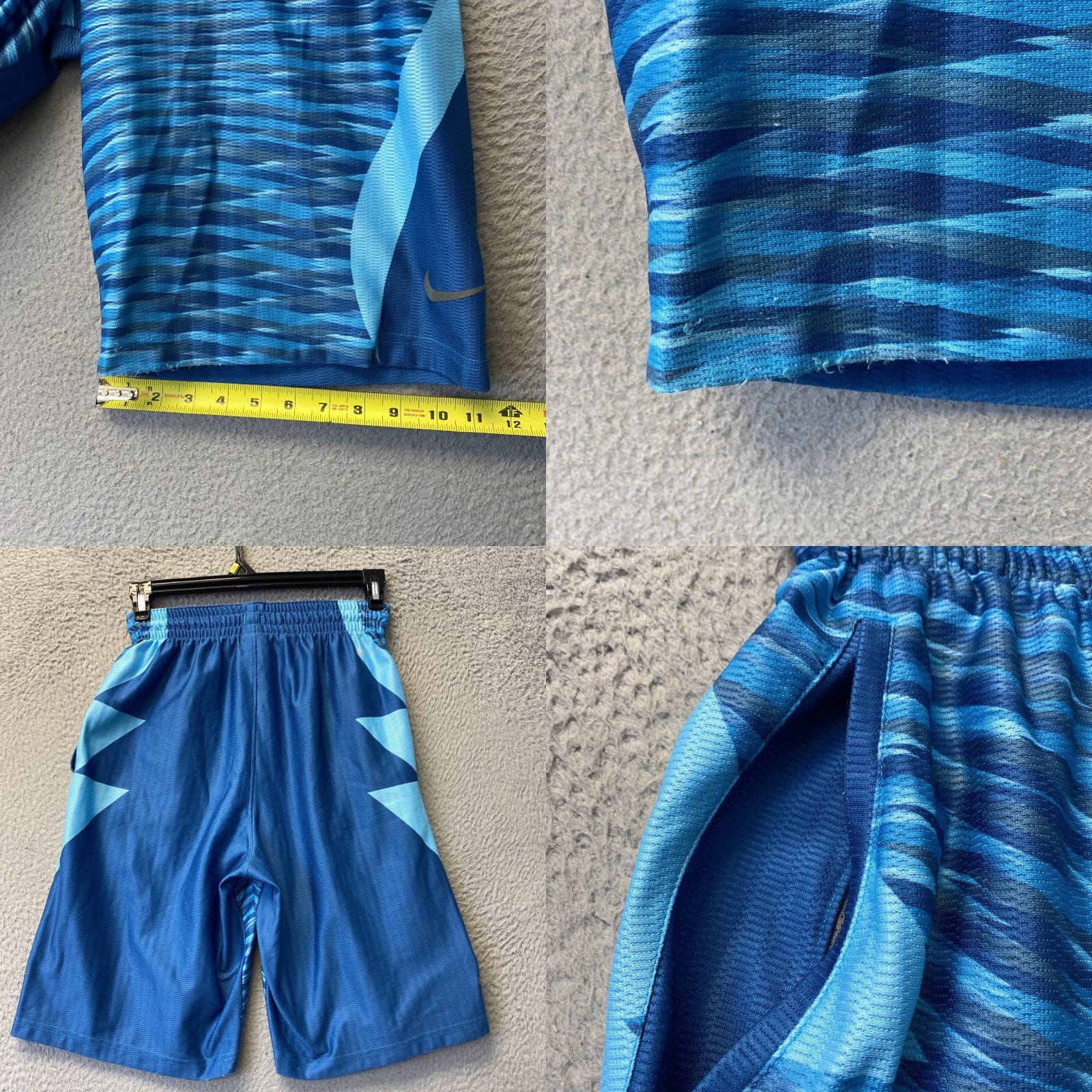 Nike Nike Shorts Adult S blue Basketball Running Mens 37-68 Regular solid Athletic Color: Blue Size US 29 - 8 Thumbnail