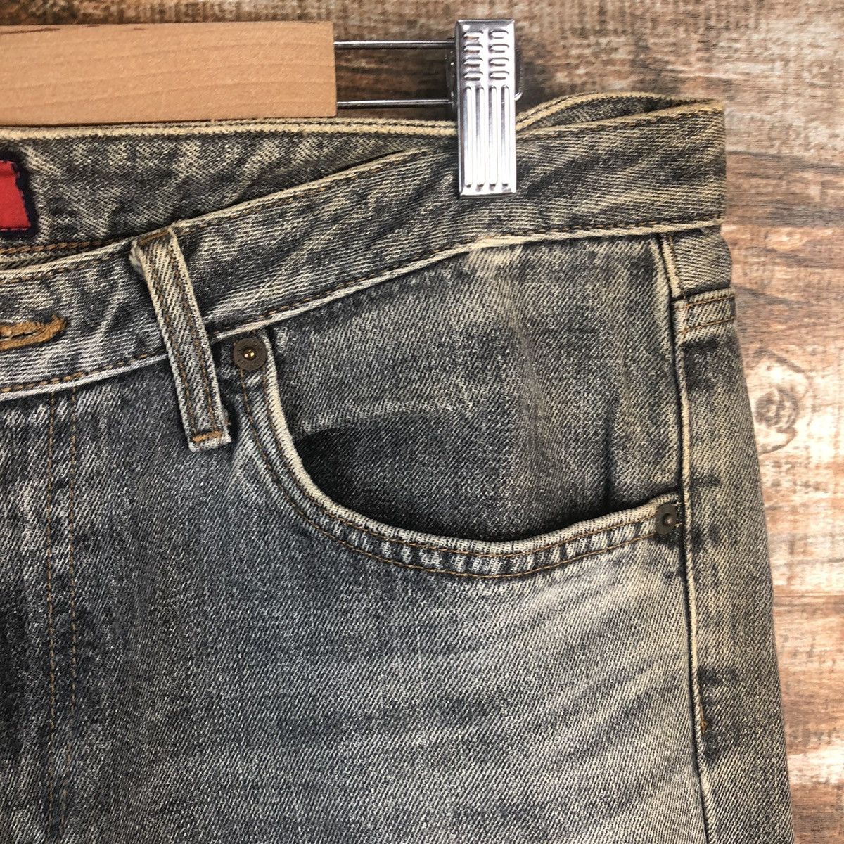 Edwin DL Edwin 503 Black Distressed Denim Pants #C278 Size US 34 / EU 50 - 8 Thumbnail