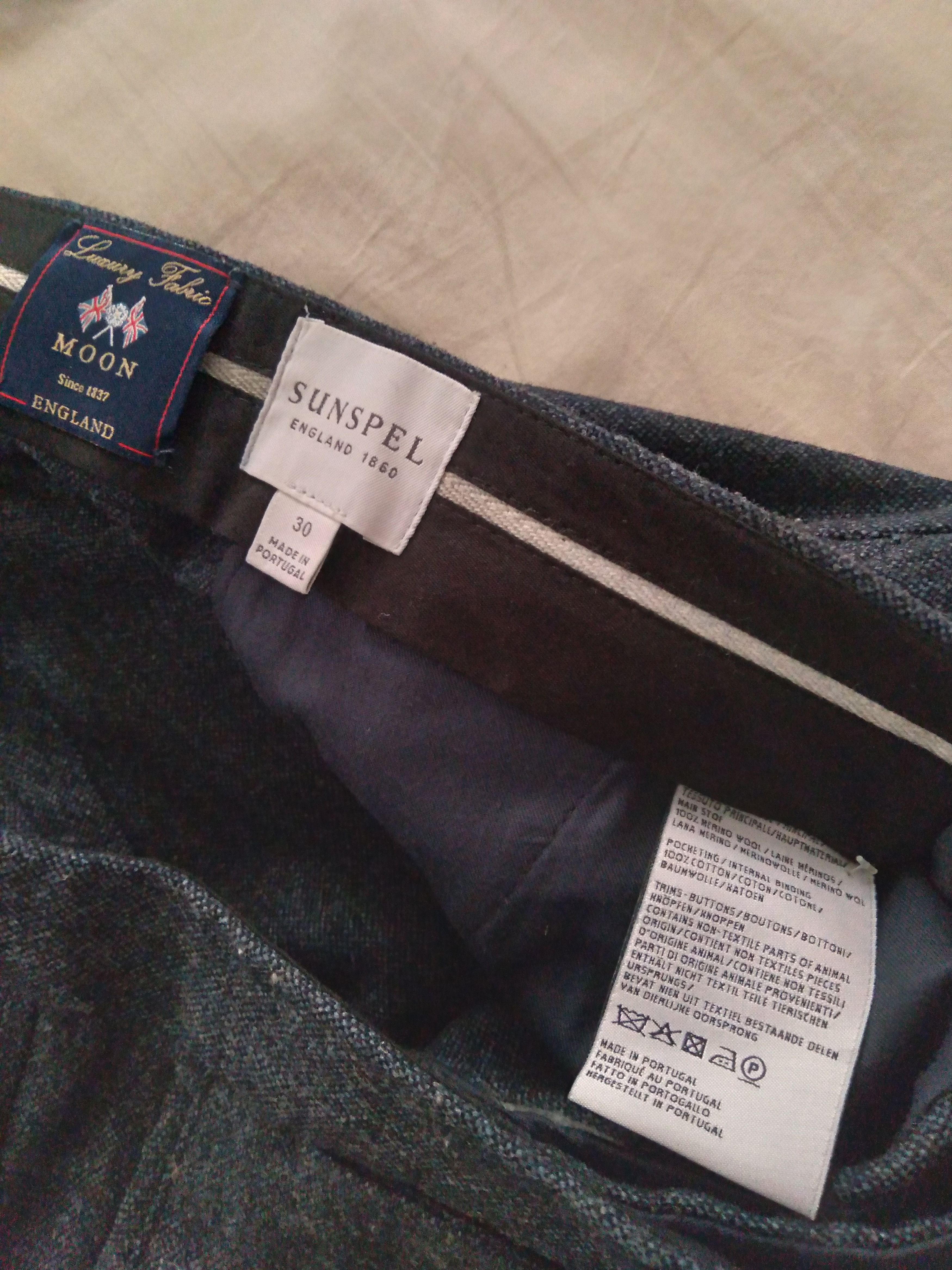 Sunspel Wool Tweed Pants 46 30 Portugal Size US 30 / EU 46 - 3 Thumbnail