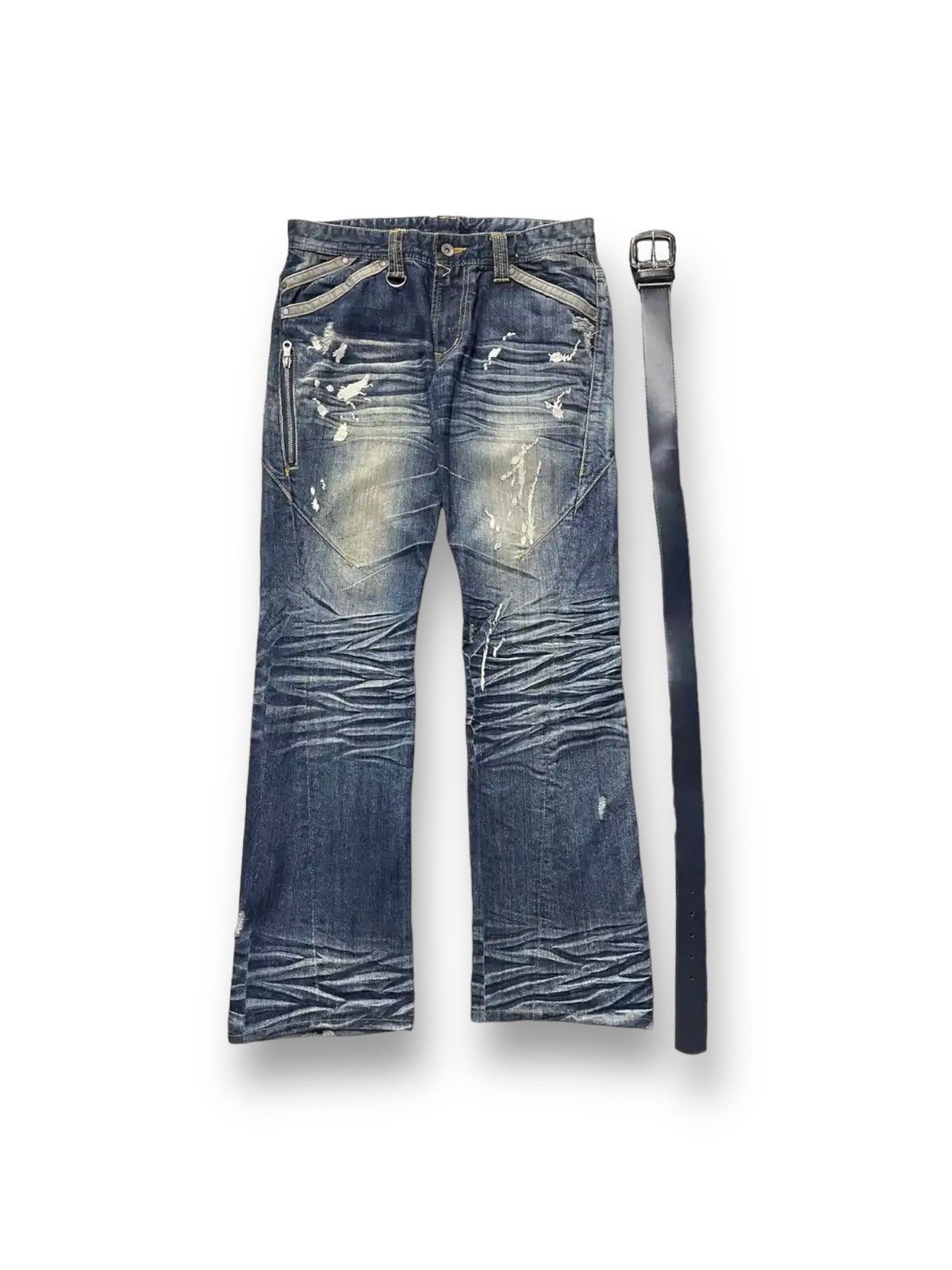 Hysteric Glamour × If Six Was Nine Vintage Hideaways Nicole Splash With Leather Vintage Belt Size US 30 / EU 46 - 3 Thumbnail