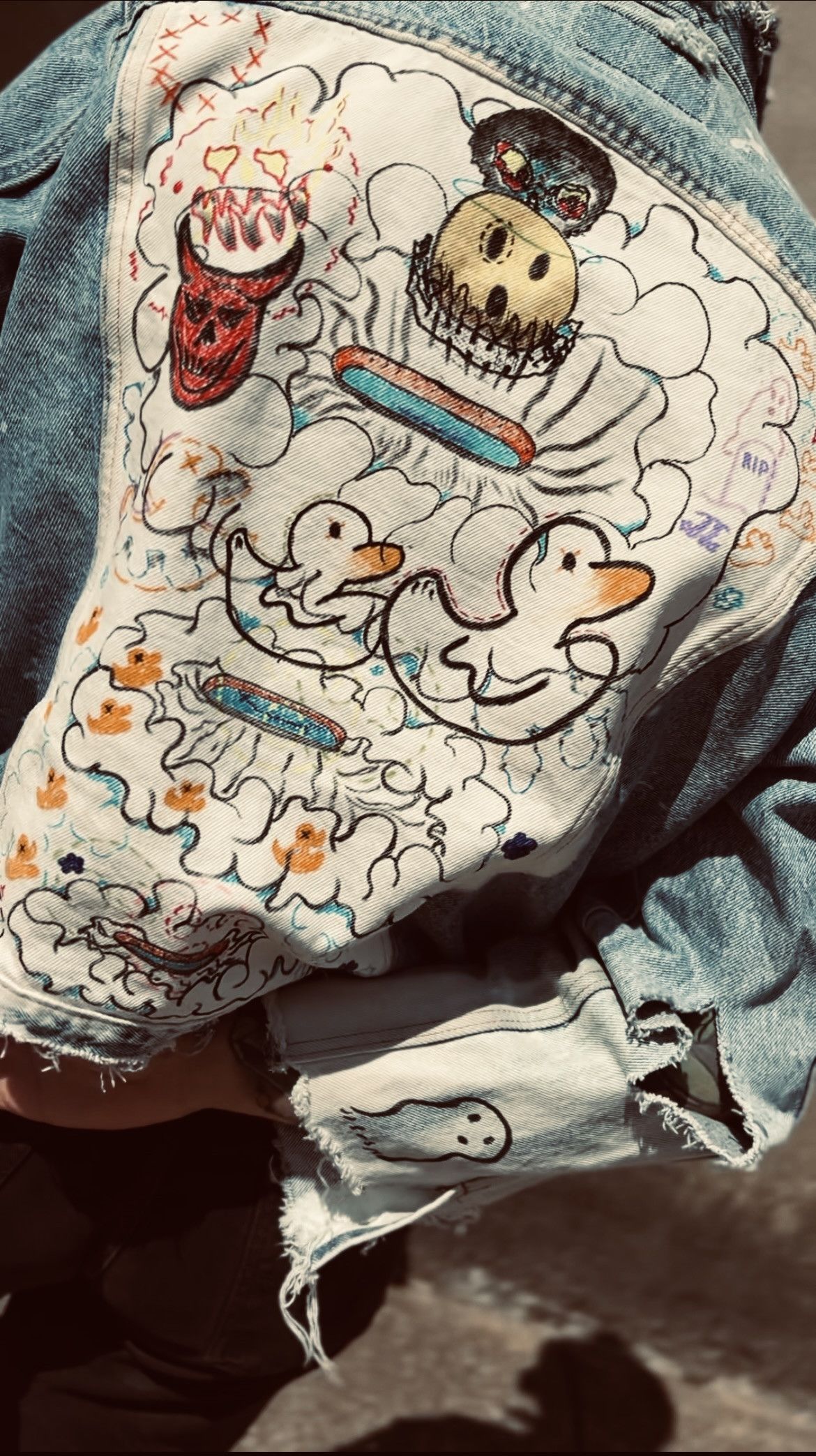 Levi's Vintage Clothing Vintage Levi's jacket with custom artwork by @Highof69 Size US M / EU 48-50 / 2 - 3 Thumbnail